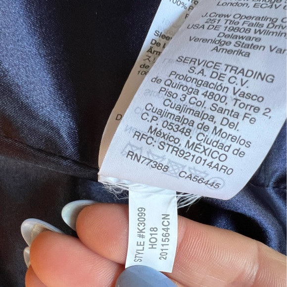 HOST PICK 💙 J Crew Navy Blue Boho Glam Cozy Faux Fur Teddy Coat NWOT - Picture 8 of 10